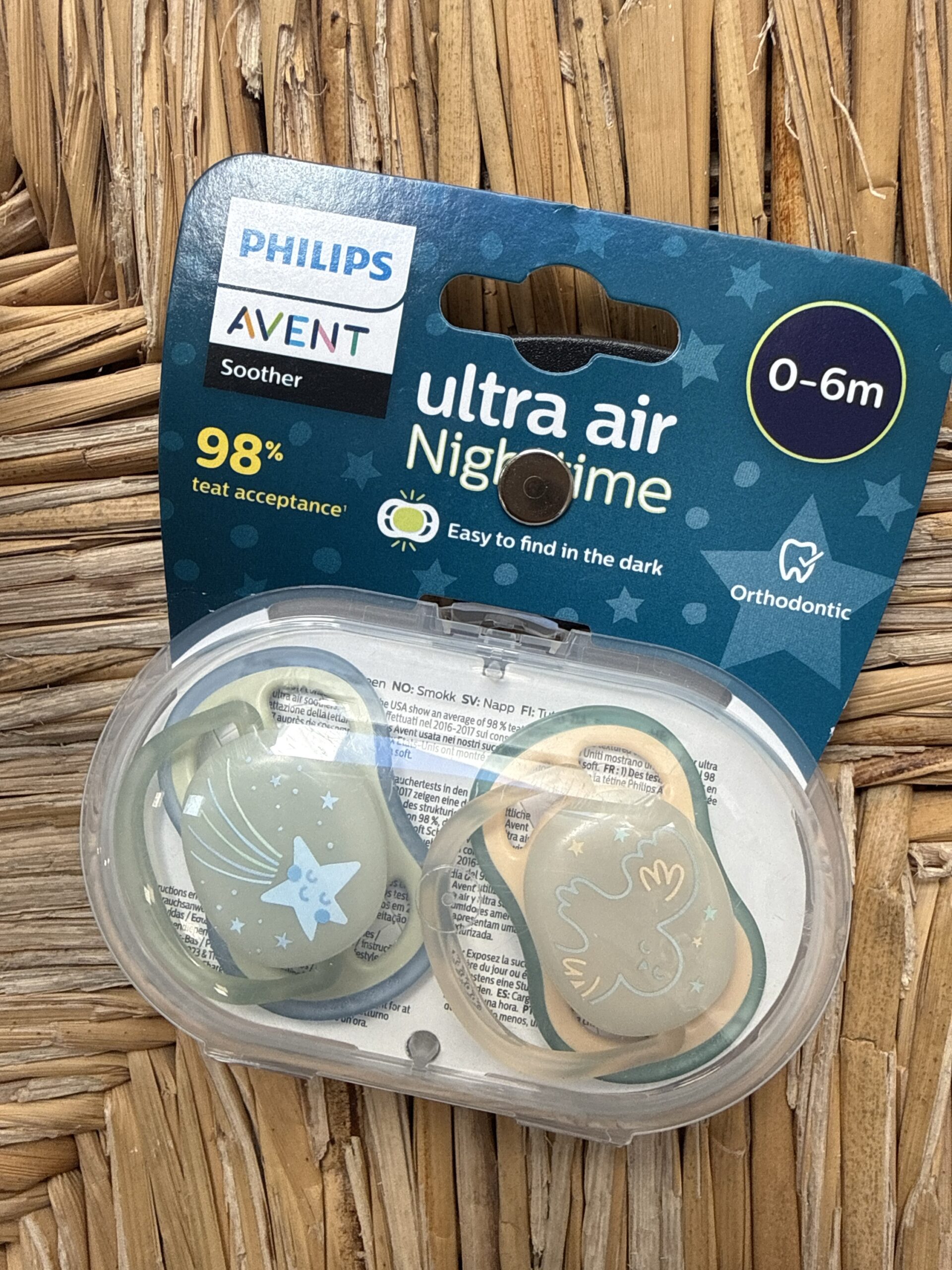 Chupete Luminoso Avent ultra air 0-6 376/18