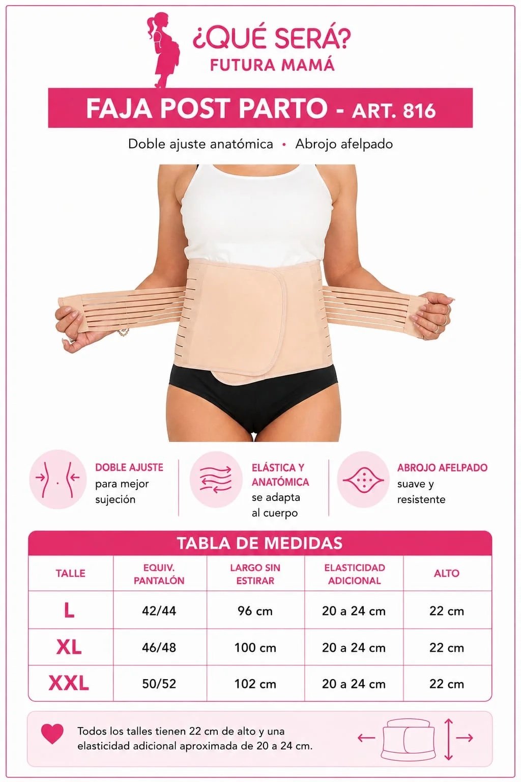 Faja Post Parto con Tiras